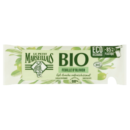 LE PETIT MARSEILLAIS Gel de ducha recarga refrescante hoja de olivo Bio 250 ml