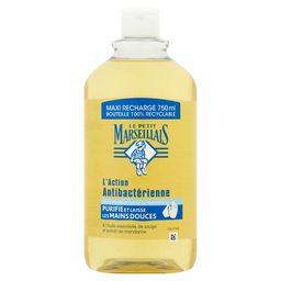 LE PETIT MARSEILLAIS Jabón de manos líquido antibacteriano salvia y mandarina 750 ml
