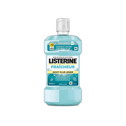 LISTERINE Bain de bouche fraîcheur intense sans alcool goût plus léger 500ml