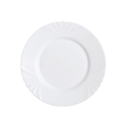 LUMINARC Plato Llano Cadix Blanco Vidrio Ø 25cm