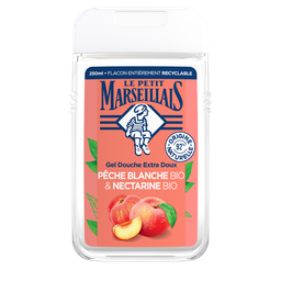 Le Petit Marseillais Gel Douche Hydratant Rafraîchissant Pêche Et Nectarine Bio 250Ml
