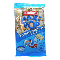 MENGUY'S Palomitas microondas ligeramente saladas 90 g