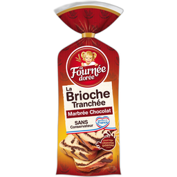 LA FOURNEE DOREE FOURNEE DOREE Brioche tranchée marbrée chocolat 400g