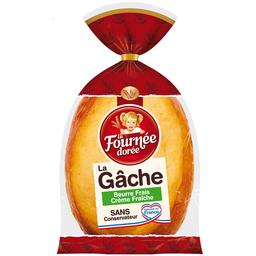 LA FOURNEE DOREE FOURNEE DOREE Gâche au beurre frais et à la crème fraîche 500g