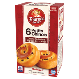 LA FOURNEE DOREE FOURNEE DOREE Petits chinois aux pépites de chocolat 6 pièces 300g