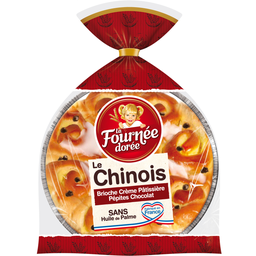 LA FOURNEE DOREE Chinois à la crème pâtissière et pépites de chocolat 500 g