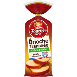 LA FOURNEE DOREE Brioche tranchée crème fraîche LA FOURNEE DOREE