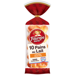 LA FOURNEE DOREE FOURNEE DOREE Pains au lait 10 pièces 350g