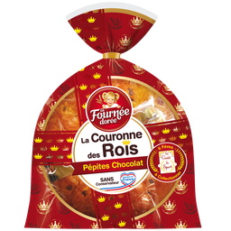 FOURNEE DOREE Couronne des rois aux pépites de chocolat 350g