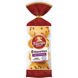 LA FOURNEE DOREE Brioches con pepitas de chocolate 8 x 45 g