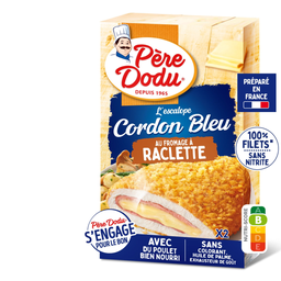PERE DODU Escalope cordon bleu 100% filete con raclette 200 g