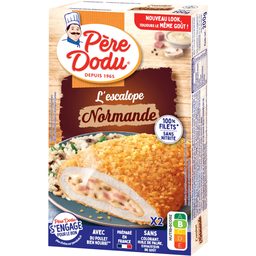PERE DODU Escalope Normande 100% filet, 2 piezas 200 g