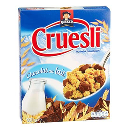 QUAKER cruesli chocolat au lait 500g