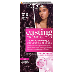 L'OREAL Casting Crème Gloss coloration soin sans ammoniaque 316 prune 3 produits 1 kit