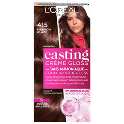 L'OREAL Casting Crème gloss kit de coloration 415 Marron Glacé 3 produits 1 kit