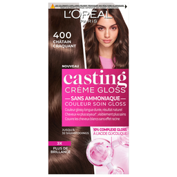 Coloration cheveux n°400 châtain casting crème gloss L'ORÉAL PARIS