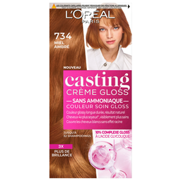 Coloration cheveux n°734 miel ambré casting crème gloss L'ORÉAL PARIS
