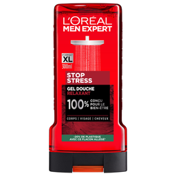 MEN EXPERT Gel de ducha Hombre Cuerpo Rostro Cabello Relajante Stop Stress L'OREAL PARIS 300 ml