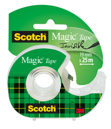 SCOTCH Recambio de cinta adhesiva transparente 25mx19mm