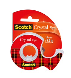 SCOTCH Cinta adhesiva con dispensador Crystal 7,5mx19mm