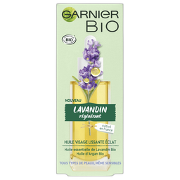 GARNIER BIO Huile de visage lissante éclat lavandin régénérant tous types de peaux 30ml